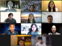 Dr LOONG (first row, left) and some peer mentees in the online training session